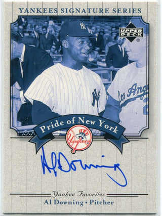 Al Downing 2003 Upper Deck Pride of NY Autographed Card #PN-AD