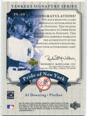 Al Downing 2003 Upper Deck Pride of NY Autographed Card #PN-AD