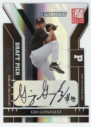 Gio Gonzalez Autographed 2004 Donruss Turn of the Century Draft Picks #318