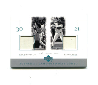 Ken Griffey jr. and Sammy Sosa 2001 Upper Deck UD Reserve #B-GS Card