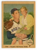Ted Williams 1959 Fleer Baseball Card #64  1958- Daughter and Famous Daddy