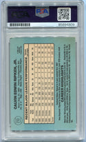 Cal Ripken Jr 1986 Donruss Autographed Card #210 PSA/DNA Certified
