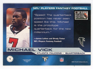 Michael Vick 2001 Pacific Titanium Fantasy Football #1