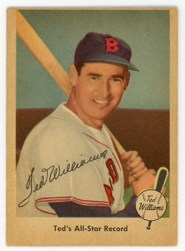 Ted Williams 1959 Fleer Baseball Card #63 Ted's All-Star Record