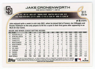 Jake Cronenworth 2022 Topps Series Two Future Stars #511 Card