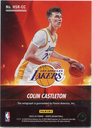 Colin Castleton 2023 - 2024 Panini Hoops Hot Signatures Autographed RC #HSR-CC