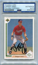 Chipper Jones 1991 Upper Deck Autographed RC #55 PSA/DNA Certified