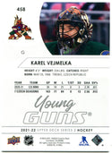 Karel Vejmelka 2021-22 Upper Deck Young Guns RC #458