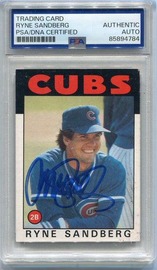Ryne Sandberg 1986 Topps Autographed Card #690 PSA/DNA Certified