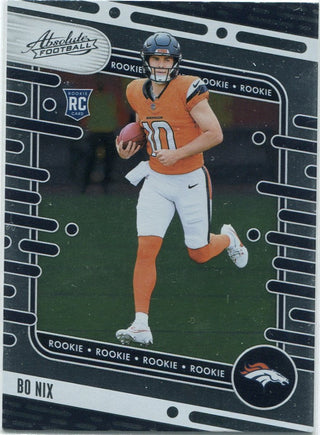 Bo Nix 2024 Panini Absolute RC #112