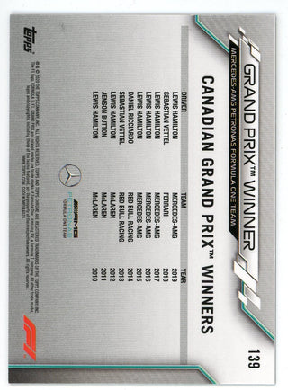 Lewis Hamilton 2020 Topps Chrome Card #139