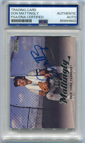 Don Mattingly 2017 Topps Stadium Club Autographed Card #163 PSA/DNA Certified