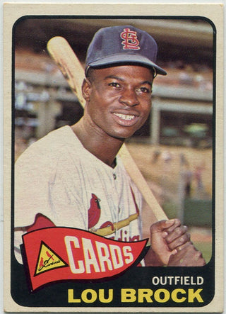 Lou Brock 1965 Topps Card #540