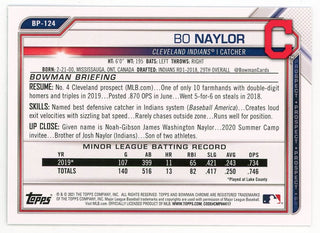 Bo Naylor 2021 Topps Bowman Prospect #BP-124 Card