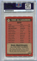 Don Mattingly 1986 Topps Autographed Card #712 PSA/DNA Certified
