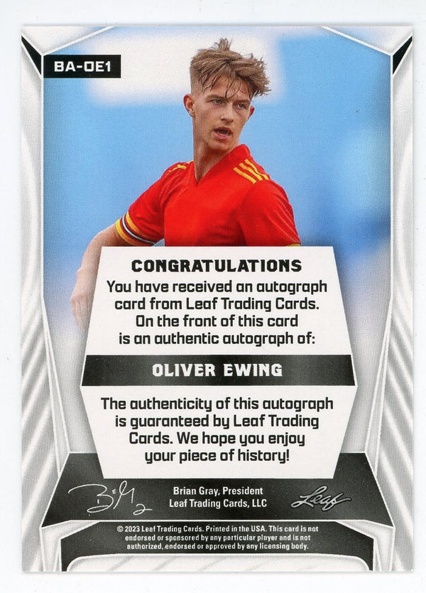 Oliver Ewing 2023 Leaf Autographed #BA-OE1