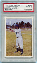 Jackie Robinson 1979 TCMA Baseball History Series Card #291 PSA Graded 9