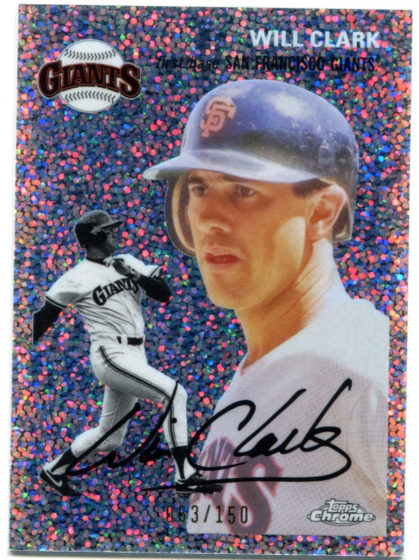 Will Clark 2023 Topps Chrome Platinum Speckle Refractor Card #485 63/150