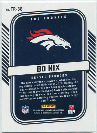 Bo Nix 2024 Panini Donruss The Rookies RC #TR-38