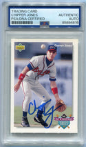 Chipper Jones 1992 Upper Deck Autographed RC #66 PSA/DNA Certified