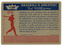 Ted Williams 1959 Fleer Baseball Card #59 1957- Hot September For Ted