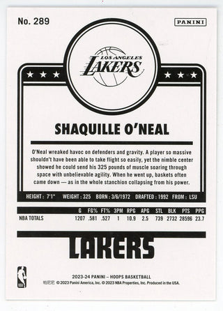 Shaquille O'Neal 2023-24 Panini Hoops #289