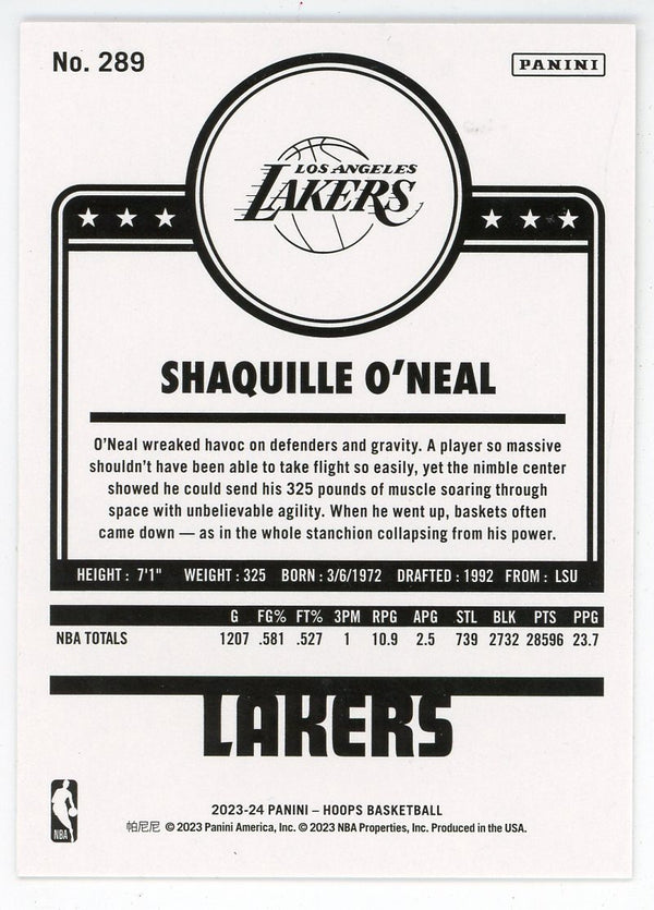 Shaquille O'Neal 2023-24 Panini Hoops #289