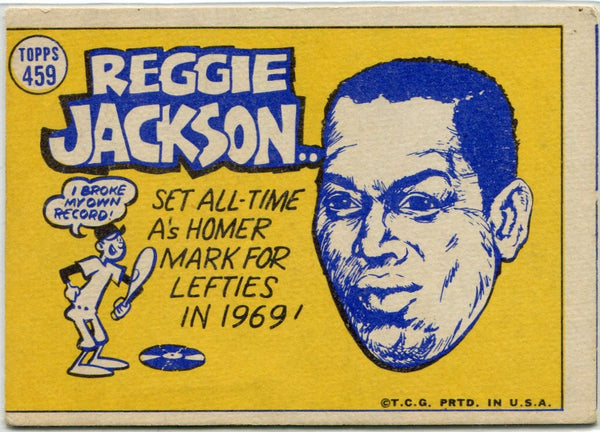 Reggie Jackson 1970 Topps All-Star Card #459