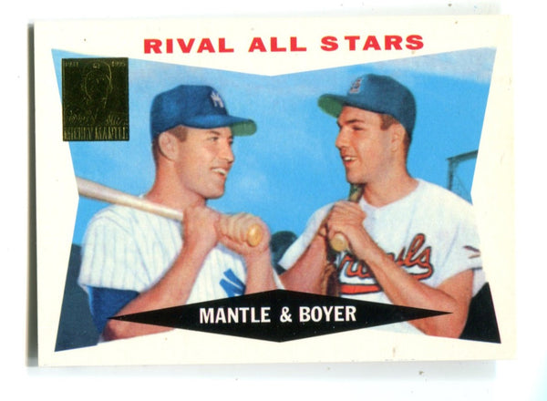 Mickey Mantle/Boyer Rival All-Stars #160 Reprint Card