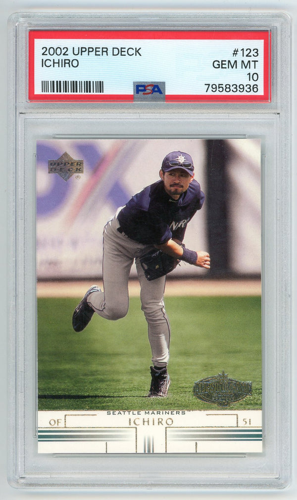 Ichiro 2002 Upper Deck #123 PSA MT 10