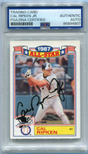 Cal Ripken Jr 1988 Topps Autographed Card #5 PSA/DNA Certified