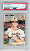 Bill Ripken 1989 Fleer Black Box Over Error #616 PSA MT 9