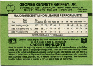 Ken Griffey Jr. 1989 Donruss The Rookies RC #3