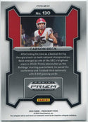 Carson Beck 2024 Panini Prizm Draft Picks Rated Prospect Purple Wave Prizm RC #130