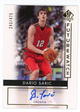 Dario Saric Autographed 2014-15 SPA Future Watch #83
