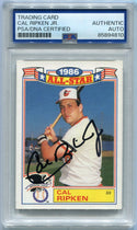 Cal Ripken Jr 1987 Topps Autographed Card #16 PSA/DNA Certified