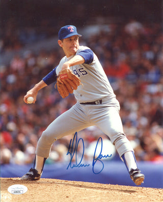 Nolan Ryan Autographed Texas Rangers 8x10 Photo (JSA)
