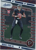 Michael Penix Jr. 2024 Panini Absolute Blue Parallel RC #108
