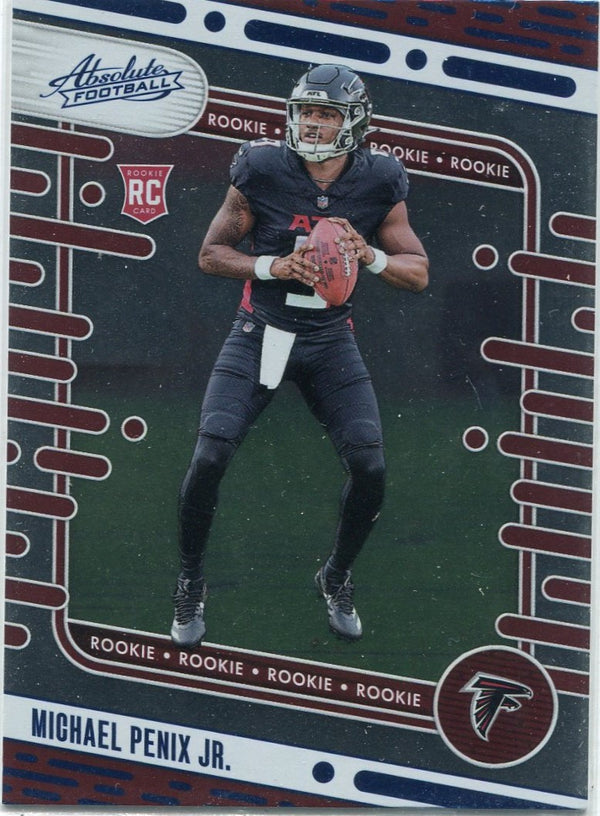 Michael Penix Jr. 2024 Panini Absolute Blue Parallel RC #108