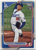 Yoshinobu Yamamoto 2024 Bowman RC #36