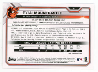 Ryan Mountcastle 2021 Topps Bowman #41 Card