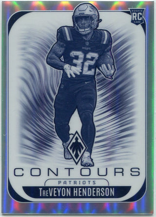 TreVeyon Henderson 2025 Panini Phoenix Contours RC #22