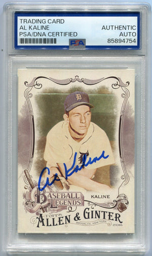 Al Kaline 2016 Topps Allen & Ginter Autographed Card #BL-1 PSA/DNA Certified