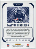 TreVeyon Henderson 2025 Panini Phoenix Contours RC #22