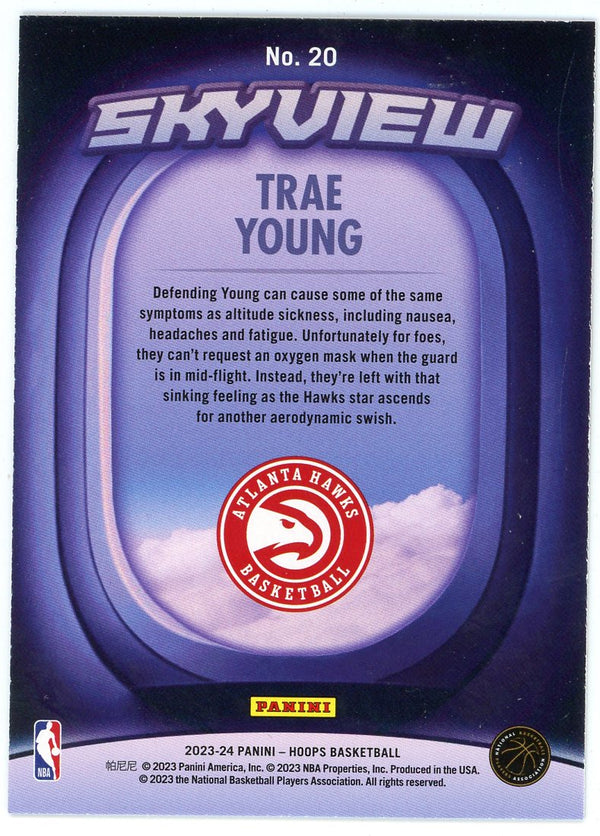 Trae Young 2023-24 Panini Hoops Skyview #20