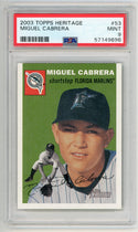 Miguel Cabrera 2003 Topps Heritage #53 PSA MT 9