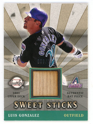 Luis Gonzalez 2004 Upper Deck Sweet Sticks Bat Relic #SSS-LG