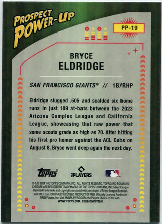 Bryce Eldridge 2024 Bowman Chrome Prospect Power Up RC #PP-19