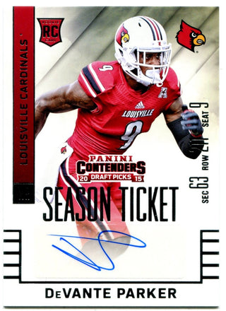 DeVante Parker Panini Contenders Draft Pick Season Ticket Rookie Auto 2015