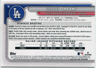 Shohei Ohtani 2024 Bowman Card #33